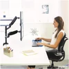 Kép 2/2 - Monitortartó kar Fellowes két monitorhoz, Platinum Series Dual Stacking, fekete