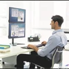 Kép 2/2 - Monitortartó kar Fellowes Seasa Dual Stacking, fekete 