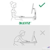 Kép 7/9 - Monitortartó kar Leitz kettő monitorhoz, Ergo Dual, sötétszürke 