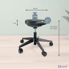 Munkaszék görgős ergonomikus LEITZ 