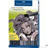 Kép 1/2 - Faber-Castell művész filctoll Pitt 8db -B+S+M- Manga Basic AG-Pitt 167107