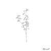 Selyemvirág művirág bogyós Berry branch silver 95cm ezüst DST53