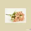 Kép 2/2 - Selyemvirág - művirág csokor apróvirágos barack