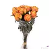 Kép 2/2 - Selyemvirág - művirág Rózsa 12szálas csokor műanyag 37cm narancs