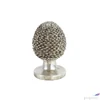 Kép 2/2 - Kerámai dísz ezüst óriás toboz Ornament Dejan L silver 32cm Holland SDDST53