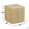 Kép 3/3 - Fa natúr  kocka puzzle 16db-os Méret: 6x6cm