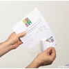 Kép 4/5 - Névkitűző Euro kivágás 97x86mm DURABLE VISITOR BADGE fehér