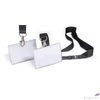 Kép 1/3 - Névkitűző nyakbaakasztóval DURABLE CLICK FOLD 54x90mm áttetsző