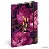 Notesz 13x26cm Purple Flowers, lined Realsystem 2026 kollekció!