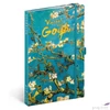 Kép 1/3 - Notesz B/6 Vincent van Gogh 25 Vonalas, 11x16cm Realsystem 2025 kollekció!