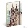 Notesz Prague, lined, 2026 Primrose gumis vonalas 13x21cm Realsystem 2026 kollekció!