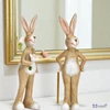 Nyuszi figura 16x5x5cm kézzel festett kerámia figura (2-féle)1db/ár SDGW26 tavasz húsvét