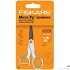 Kép 1/5 - Olló általános tapadásmentes 13cm FISKARS MicroTip Titanium fehér