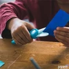 Kép 5/5 - Olló óvodai műanyag FISKARS türkiz 