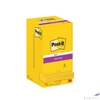 Kép 1/4 - Öntapadós jegyzettömb 3MPostit 76x76 mm, 12x90 lap, Super Sticky ultra sárga