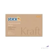 Kép 3/9 - Öntapadós jegyzettömb Stick N 76x127 mm, 100 lap, Kraft Notes, barna 