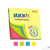 Kép 1/6 - Öntapadós jegyzettömb Stick N 76x76 mm, 100 lap, neon színek 