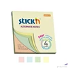 Kép 1/4 - Öntapadós jegyzettömb Stick N 76x76 mm, 100 lap, pasztell színek 