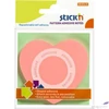 Kép 1/5 - Öntapadós jegyzettömb Stick N szív alakú, 70x70 mm, 50 lap, rózsaszín 