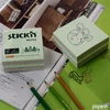 Kép 3/6 - Öntapadós kockatömb Stick N 76x76mm,400 lap,erdő színei pasztell mix 