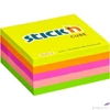 Kép 1/3 - Öntapadós kockatömb Stick N 76x76mm, 400 lap, neon szivárvány 