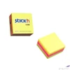 Kép 2/3 - Öntapadós kockatömb Stick N 76x76mm, 400 lap, neon szivárvány 