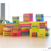 Kép 3/3 - Öntapadós kockatömb Stick N 76x76mm, 400 lap, neon szivárvány 