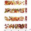 Kép 2/2 - Ablakmatrica őszi dekor Leveles ág lila bogyókkal Őszi mintás ablak dekoráció!