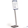 Kép 1/3 - Padlóállvány A3 DURABLE INFO SIGN ezüst 