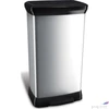 Kép 1/2 - Papírkosár Curver 50L Fémhatású, pedálos Mérete.: 39x72x29cm