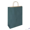 Kép 1/2 - Papírtasak sodrott füles 22 22x31x10cm, sötétkék Ajándék csomagoló díszzacskó