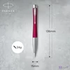 Parker Royal Urban golyóstoll Twist Vibrant Magenta, Ezsüt Klipsz 2143642