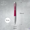 Kép 4/4 - Parker Royal Urban golyóstoll Twist Vibrant Magenta, Ezsüt Klipsz 2143642