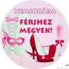 Kép 2/2 - Party függő Lánybúcsúra Nemsokára Férjhez Megyek! feliratos parti függő Rózsaszín (6db/csomag)