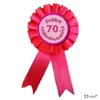 Party kitűző évszámos rózsaszín, Boldog 70. születésnapot