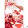 Kép 2/5 - Party konfetti szív forma, fehér 15gr/csomag