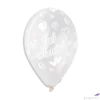 Kép 1/2 - Party Lufi esküvői 30cm-es, Just Married szives átlátszó printelt, 10db/csomag