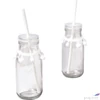 Kép 2/4 - Party papír szívószálak 20cm 25db/csomag "fehér "fehér