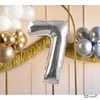 Partylufi fólia 7. szám 72 cm, ezüst 
