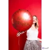 Partylufi fólia Happy Birthday 35 cm, piros 