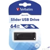 Kép 1/2 - Pendrive 64GB Verbatim USB 2.0 Slider fekete UV64GSF