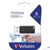 Kép 1/2 - Pendrive, 8GB VERBATIM PinStripe", fekete UV8GPF