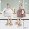 Lógólábú tyúk 40x15cm ültethető figura fehér/barna marabutoll (2féle) 1db/ár SDGW26 tavasz húsvét