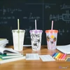 Pohár kulacs szívószállal 600ml 3féle '25