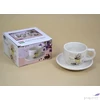 Kép 2/2 - Porcelán teáscsésze 250ml csésze+alj Levendula 