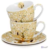 Porceláncsésze+alj 270ml Életfa 2 személyes dobozban