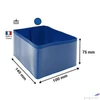 Kép 2/4 - Raklap lábazati sarokpánt 75×100×145mm PVC DJOIS kék,