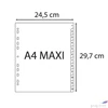 Kép 3/5 - Regiszter műanyag A4+Exacompta 1-12, szürke 