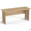 Kép 1/3 - Íróasztal Mayah SV-24 íves, balos, laplábbal, 160x80 cm, Freedom SV-24", kőris