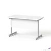 Kép 2/5 - Íróasztal szürke fémlábbal 120x70cm MAYAH Freedom SV-25 fehér